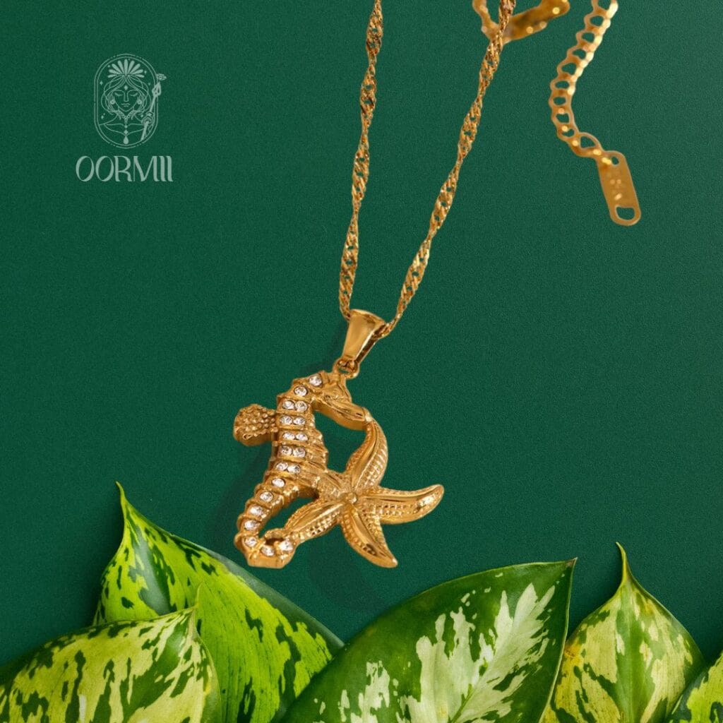 Starry Seahorse Necklace