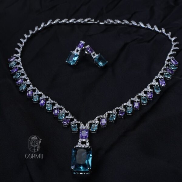 Blue Tron Necklace