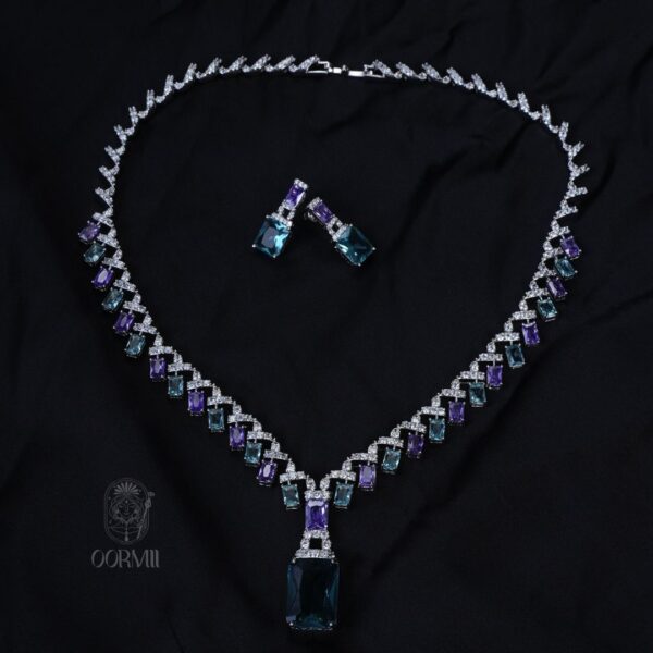 Blue Tron Necklace