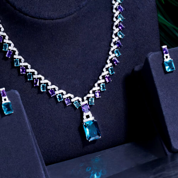 Blue Tron Necklace