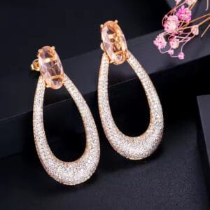 Round drop Earring