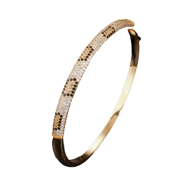 Animal Gold Open-Cuff Bangle