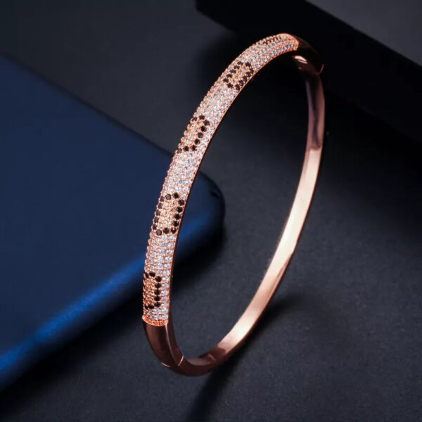 Animal Rose-Gold Open-Cuff Bangle