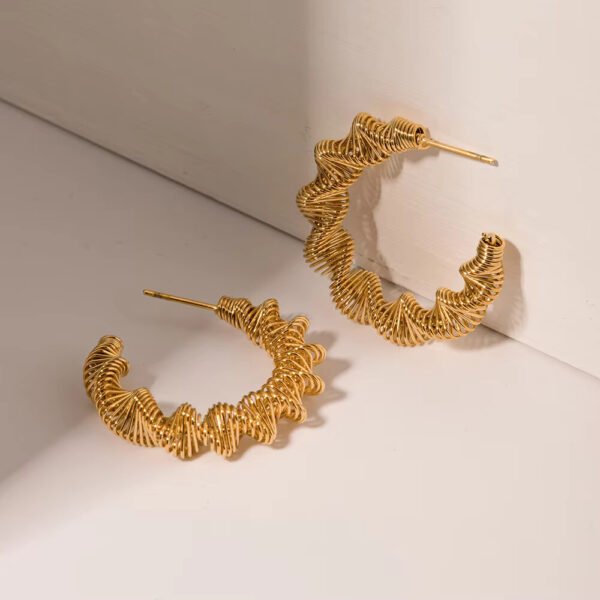 Chic Spirals Hoop Earrings