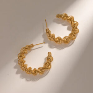 Chic Spirals Hoop Earrings