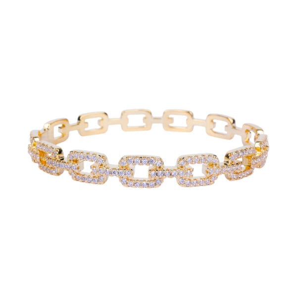 Cuban Chain link Bangle - Gold