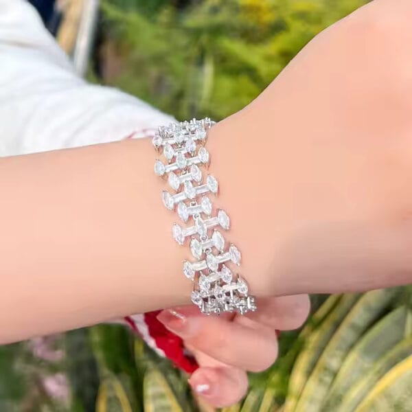 Marquise Silver Bracelet