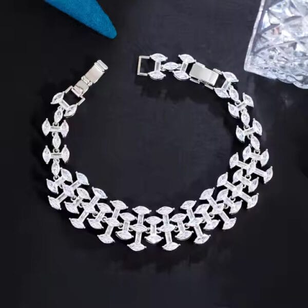 Marquise Silver Bracelet