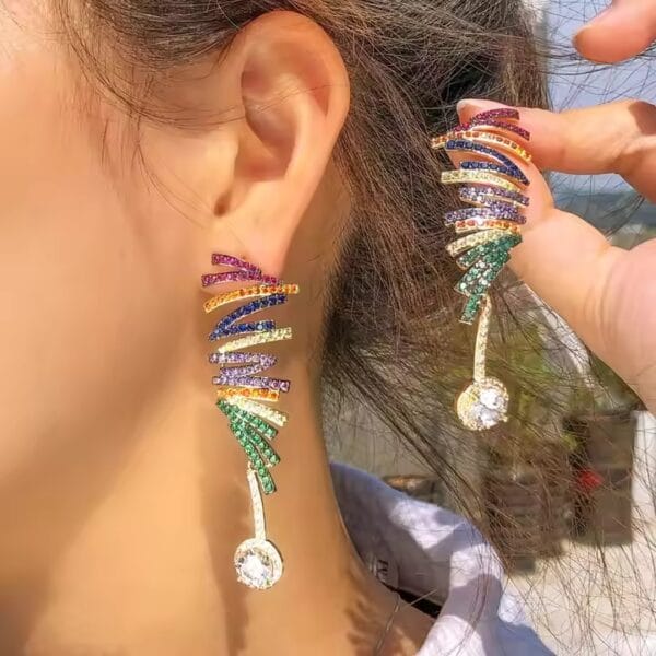 Zigzag Colorful Earrings