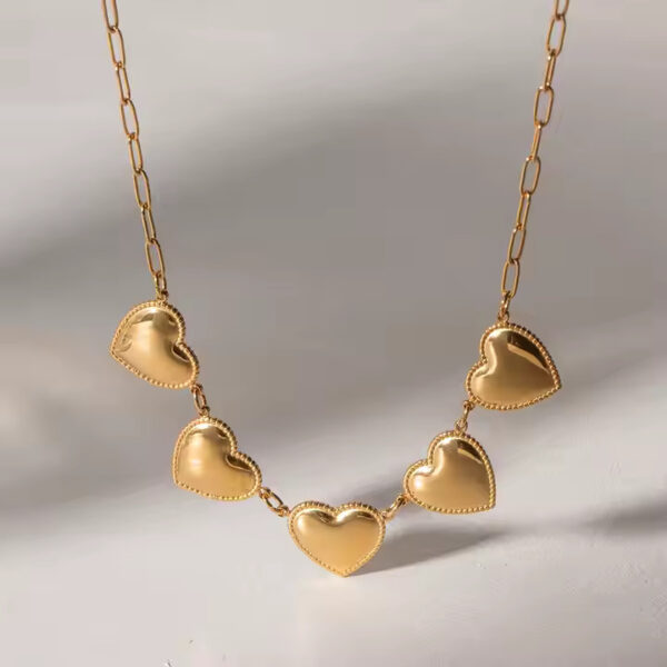 5 Hearts Necklace