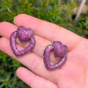 Double Heart Earrings