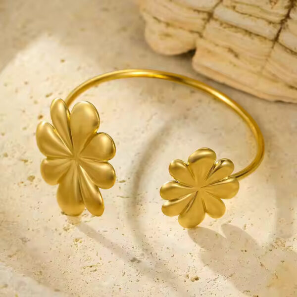 Dual Flower Bangle