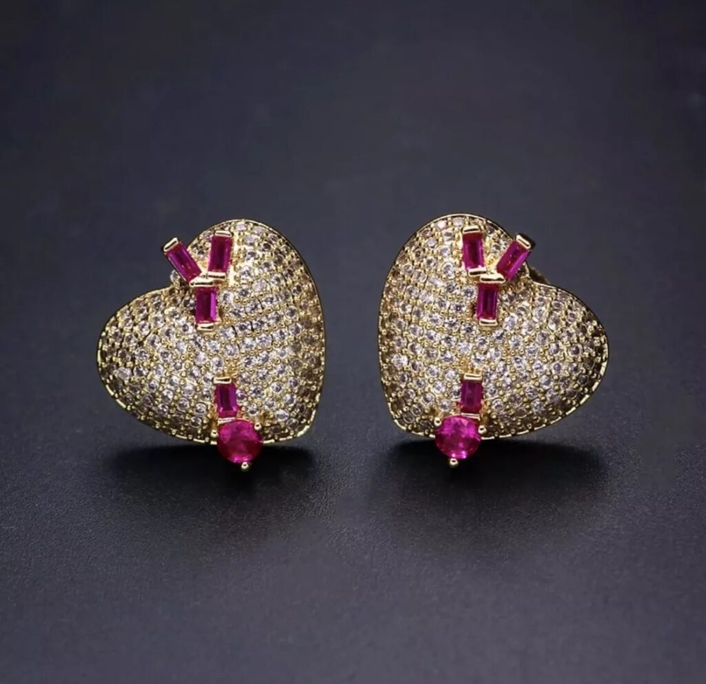 Heart Stud Earrings