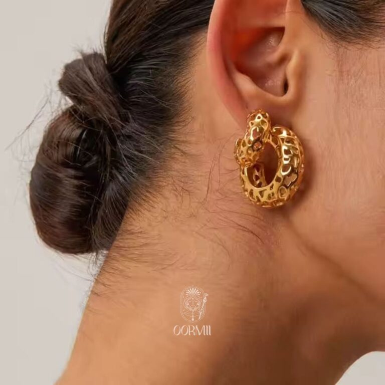 Perforated Luxe Big Hoops Earrings 1 (1)