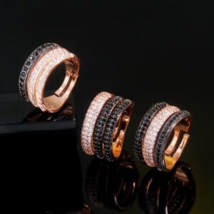 Midnight Spark Trio Ring