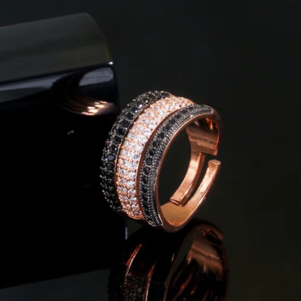 Midnight Spark Trio Ring-BRB