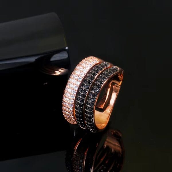 Midnight Spark Trio Ring-RB2