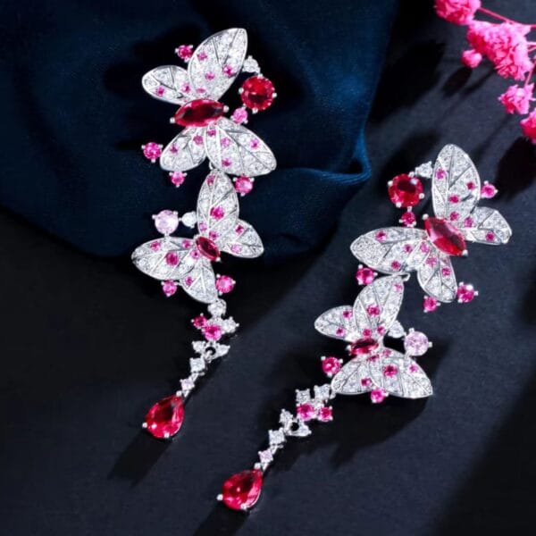 Rosé Papillon Earrings