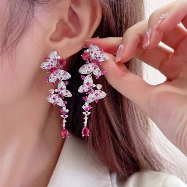Rosé Papillon Earrings