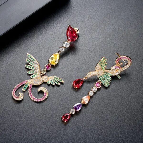Phoenix Flight Drop Earrings