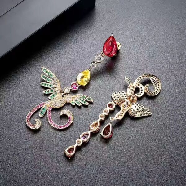 Phoenix Flight Drop Earrings