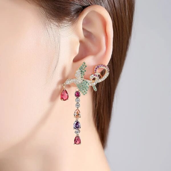 Phoenix Flight Drop Earrings